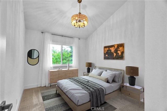 1059 Hillview Cir, Simi Valley, CA 93065 - bedroom featuring carpet floors and a chandelier