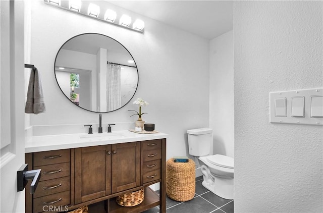 1059 Hillview Cir, Simi Valley, CA 93065 - full bathroom with vanity and tile patterned flooring