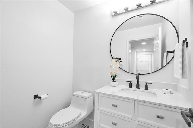 1059 Hillview Cir, Simi Valley, CA 93065 - half bathroom with vanity and toilet