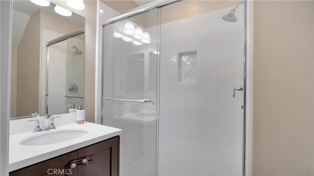 103 Sabiosa, Irvine, CA 92618 - bathroom featuring vanity and a stall shower