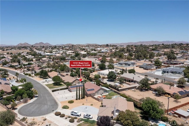 13161 Mugu Ct, Apple Valley, CA 92308 - aerial view of residential area with a mountain backdrop