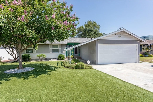 15713 Tuba St, North Hills, CA 91343 - single story home with a garage, a front yard, and concrete driveway