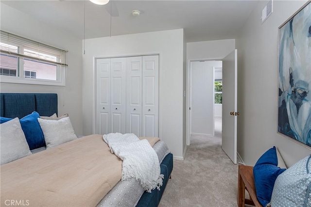 15713 Tuba St, North Hills, CA 91343 - bedroom featuring light colored carpet and a closet
