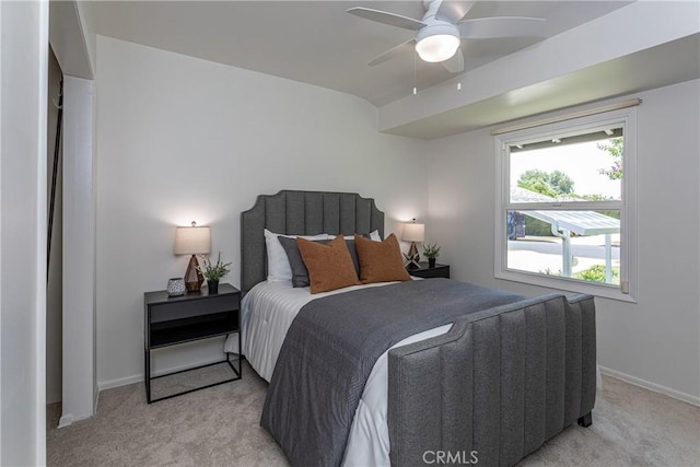 15713 Tuba St, North Hills, CA 91343 - bedroom with light colored carpet and a ceiling fan