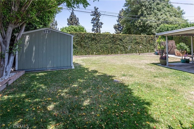 15713 Tuba St, North Hills, CA 91343 - fenced backyard with a storage shed and a patio