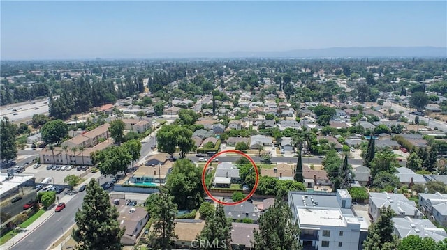 15713 Tuba St, North Hills, CA 91343 - aerial perspective of suburban area
