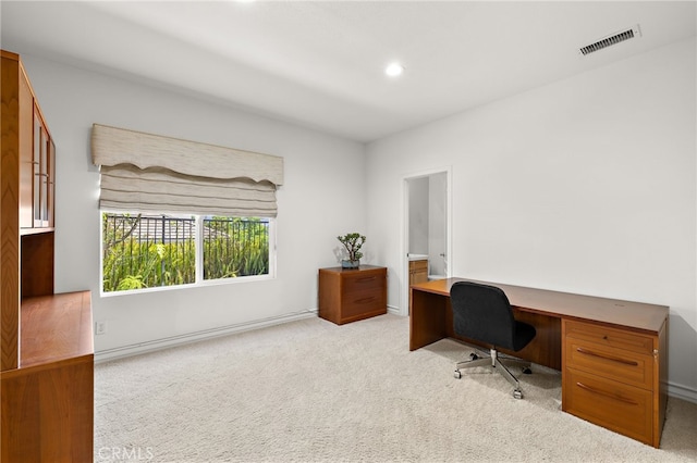 2189 Wind River Ln, Rowland Heights, CA 91748 - carpeted office space with recessed lighting and baseboards