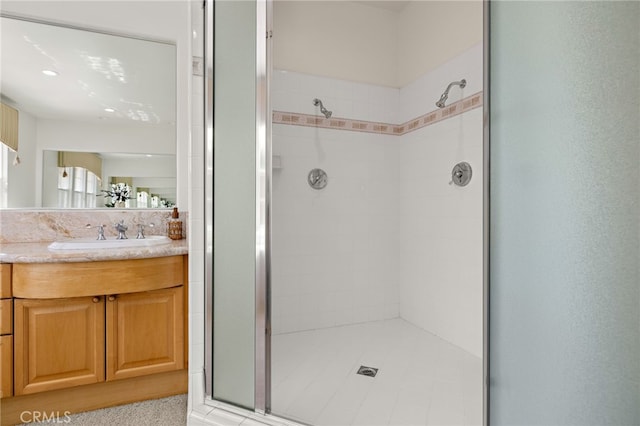 2189 Wind River Ln, Rowland Heights, CA 91748 - bathroom featuring a shower stall and vanity