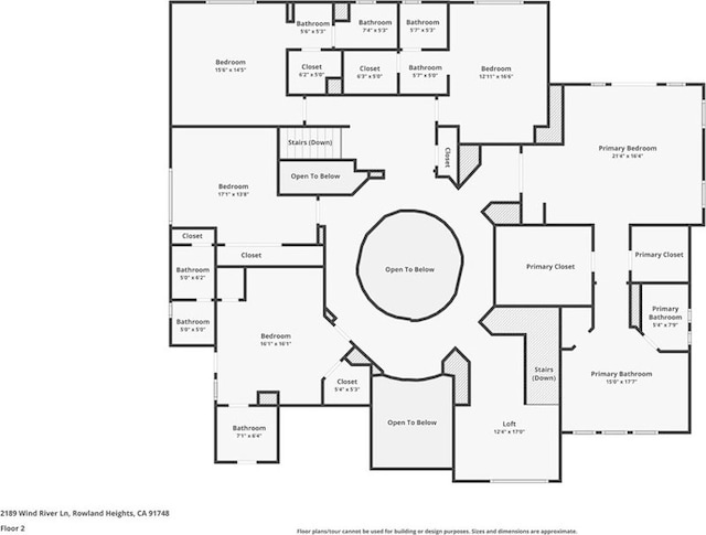 2189 Wind River Ln, Rowland Heights, CA 91748 - view of home floor plan