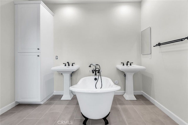7432 Desert Sky Dr, Yucca Valley, CA 92284 - full bathroom with tile patterned floors and a soaking tub
