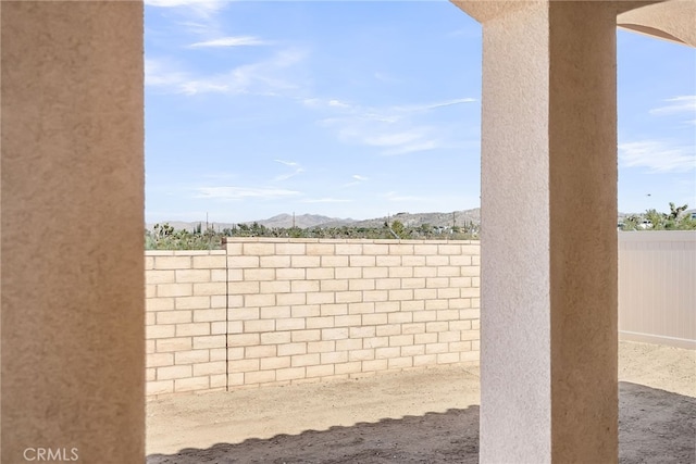 7432 Desert Sky Dr, Yucca Valley, CA 92284 - fenced backyard with a mountain view