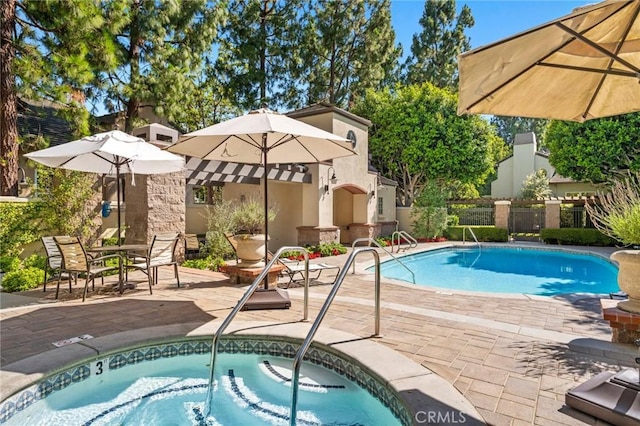 52 Anjou, Newport Coast, CA 92657 - community pool with a patio area and a community hot tub