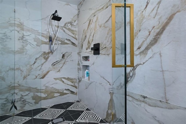 5005 Los Feliz Blvd, Los Angeles, CA 90027 - detailed view of a marble finish shower