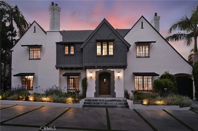 5005 Los Feliz Blvd, Los Angeles, CA 90027 - view of front of property with a chimney and stucco siding