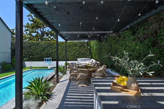 5005 Los Feliz Blvd, Los Angeles, CA 90027 - view of swimming pool featuring outdoor dining space