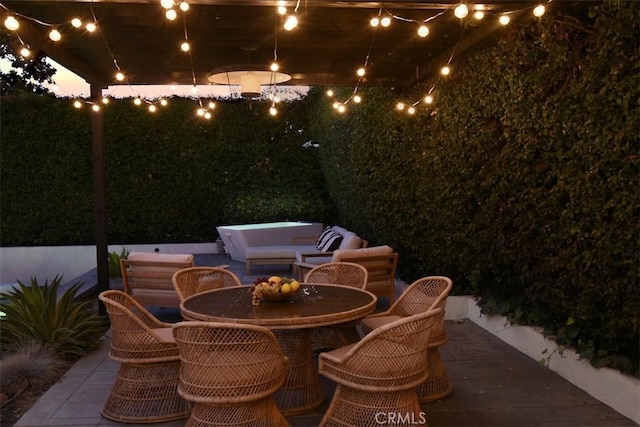 5005 Los Feliz Blvd, Los Angeles, CA 90027 - view of patio / terrace with outdoor dining space