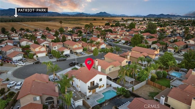 754 Manecita Cir, Perris, CA 92571 - aerial view of residential area featuring mountains