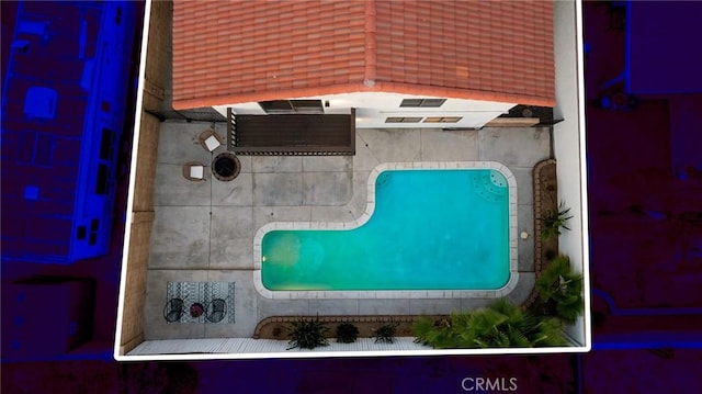 754 Manecita Cir, Perris, CA 92571 - bird's eye view of a pool