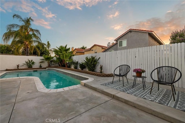 754 Manecita Cir, Perris, CA 92571 - view of pool featuring a patio area and a fenced backyard