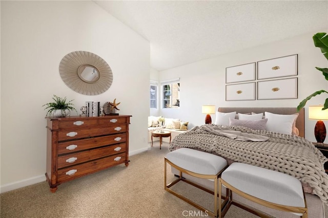 754 Manecita Cir, Perris, CA 92571 - bedroom featuring light carpet and lofted ceiling
