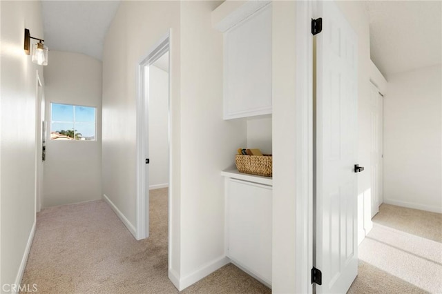 754 Manecita Cir, Perris, CA 92571 - hallway with light colored carpet and lofted ceiling