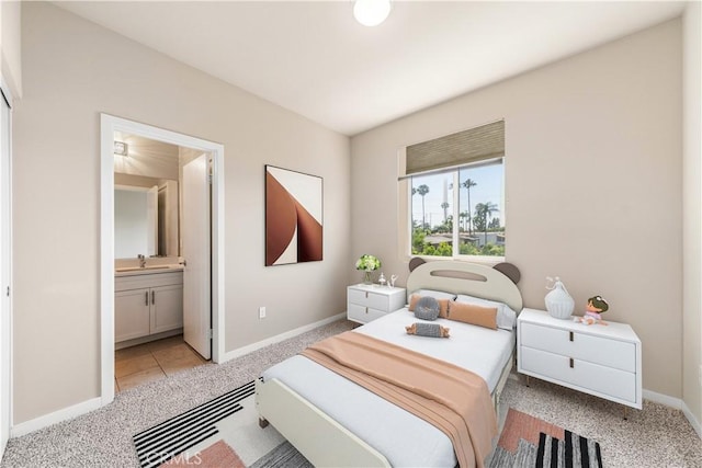 2651 W Lincoln Ave Unit 41, Anaheim, CA 92801 - bedroom featuring light colored carpet and ensuite bathroom