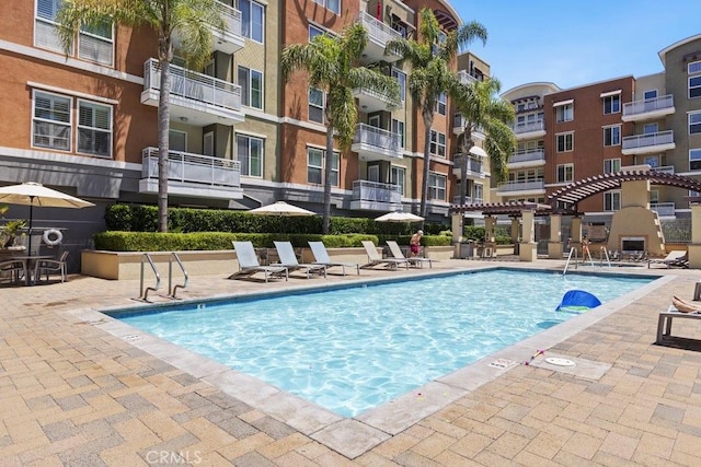 12688 Chapman Ave Unit 3403, Garden Grove, CA 92840 - community pool with a patio