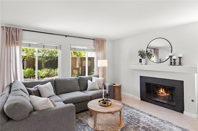 42 Beech Dr, Aliso Viejo, CA 92656 - living area featuring a tile fireplace and light tile patterned floors