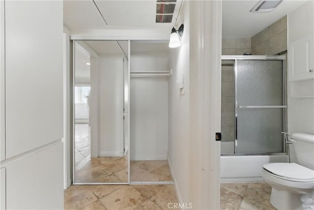 500 Jackson Pl Unit 118, Glendale, CA 91206 - bathroom with combined bath / shower with glass door and tile patterned flooring