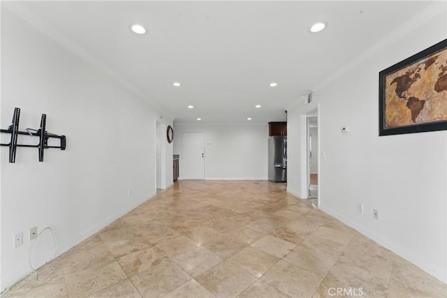 500 Jackson Pl Unit 118, Glendale, CA 91206 - empty room featuring recessed lighting and ornamental molding