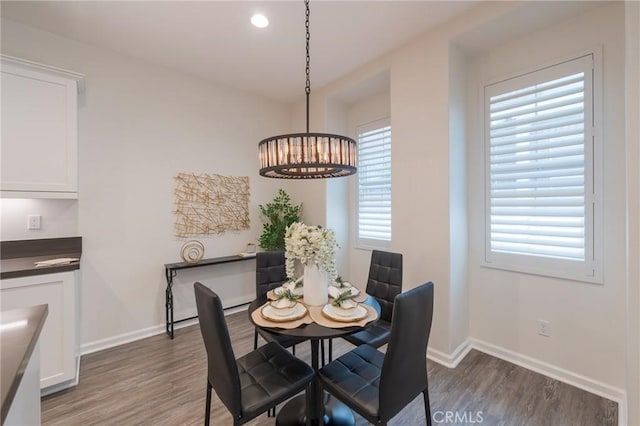 18 Jaripol Cir, Rancho Mission Viejo, CA 92694 - dining space with wood finished floors, a chandelier, and recessed lighting