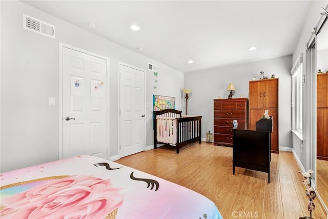20623 Russ Jay St, Saugus, CA 91350 - bedroom featuring light wood-style floors and recessed lighting