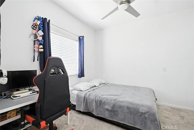 25780 Jumano Dr, Moreno Valley, CA 92551 - bedroom with carpet flooring, an office area, and a ceiling fan