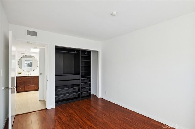 312 N Francisca Ave Unit 1, Redondo Beach, CA 90277 - unfurnished bedroom featuring wood finished floors and a closet