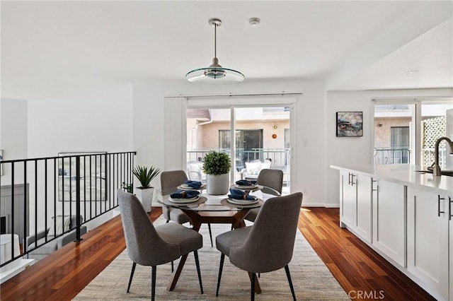 312 N Francisca Ave Unit 1, Redondo Beach, CA 90277 - dining area featuring wood finished floors and baseboards