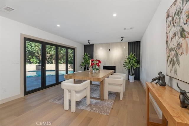 6032 Sun Knoll Cir, Yorba Linda, CA 92886 - dining room featuring light wood finished floors and recessed lighting