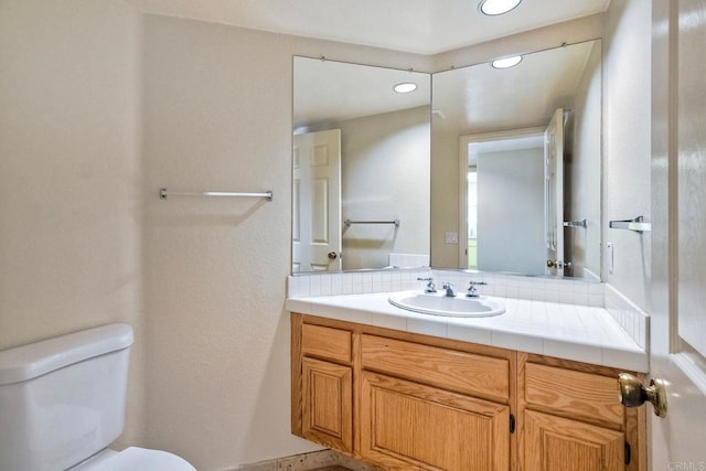 2053 Sequoia St, San Marcos, CA 92078 - half bath with vanity and recessed lighting