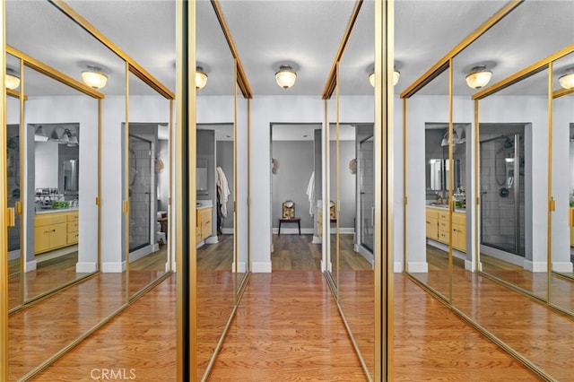 42821 15th St W Unit 4, Lancaster, CA 93534 - hall featuring wood finished floors