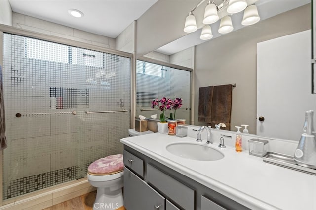 42821 15th St W Unit 4, Lancaster, CA 93534 - full bath featuring vanity and a shower stall