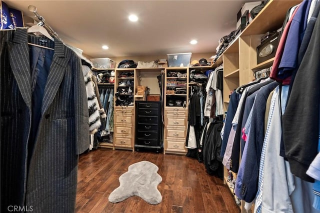 3532 Mesquite Dr, Calabasas, CA 91302 - spacious closet featuring dark wood finished floors