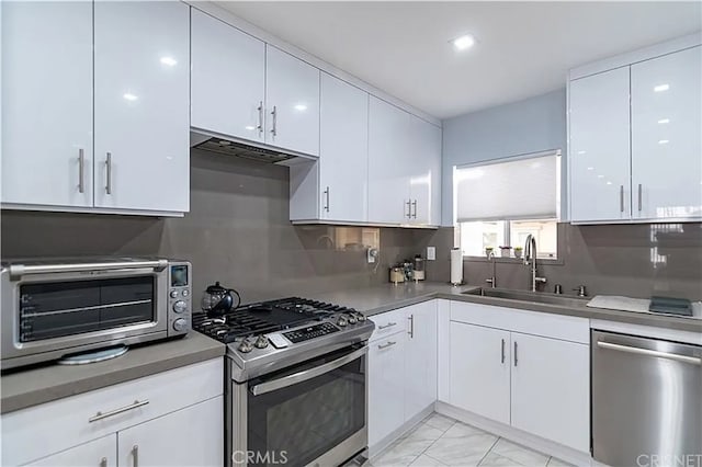 1236 N Columbus Ave Unit 28, Glendale, CA 91202 - kitchen featuring appliances with stainless steel finishes and white cabinetry