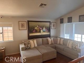 44535 Aspen St, Lancaster, CA 93535 - living room with plenty of natural light and vaulted ceiling