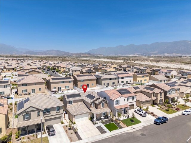 554 Cumberland Rd, Rialto, CA 92377 - aerial view of residential area with a mountain backdrop