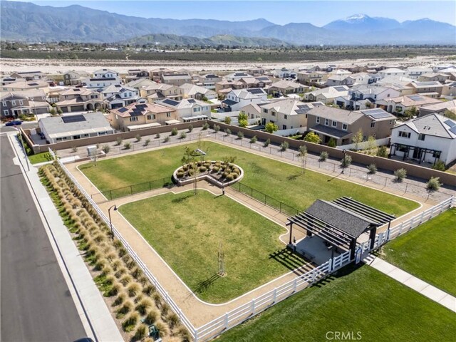 554 Cumberland Rd, Rialto, CA 92377 - aerial view of residential area featuring a mountain backdrop