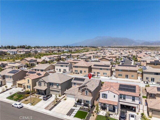 554 Cumberland Rd, Rialto, CA 92377 - aerial view of residential area with a mountainous background
