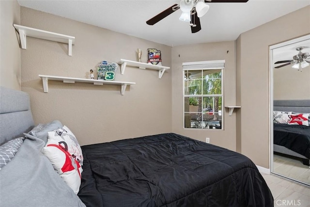 23317 Badger Creek Ln, Menifee, CA 92587 - bedroom with ceiling fan