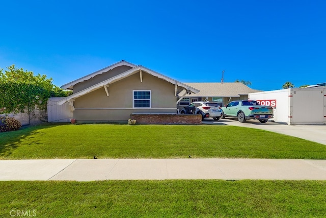 8192 Ashgrove Dr, La Mirada, CA 90638 - single story home with a front lawn, stucco siding, and concrete driveway