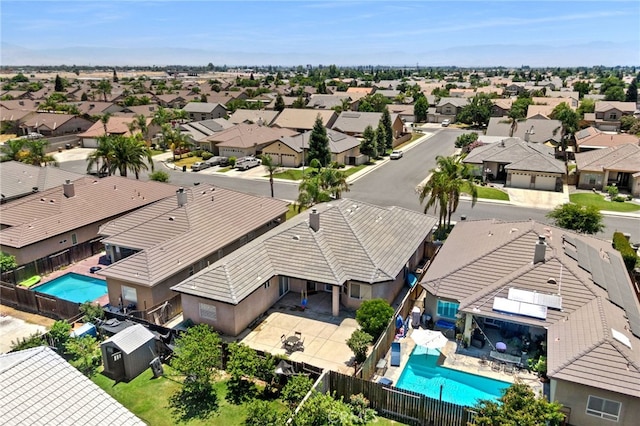 2802 Silver Shore Ln, Bakersfield, CA 93313 - aerial view of residential area featuring a pool area