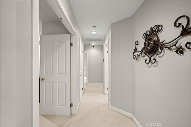 1624 Alessandro Rd, Redlands, CA 92373 - hall featuring attic access and light colored carpet