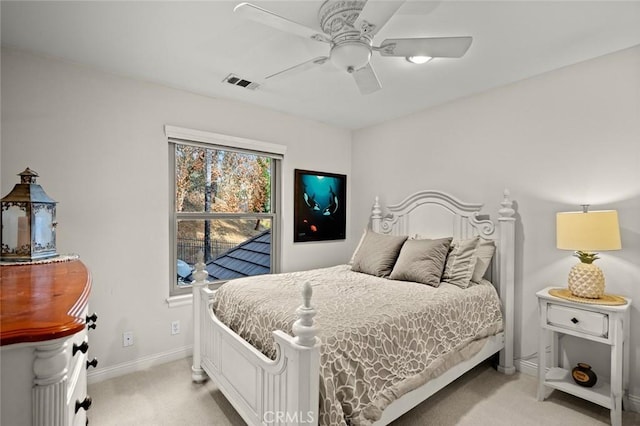 1624 Alessandro Rd, Redlands, CA 92373 - bedroom featuring light carpet and ceiling fan